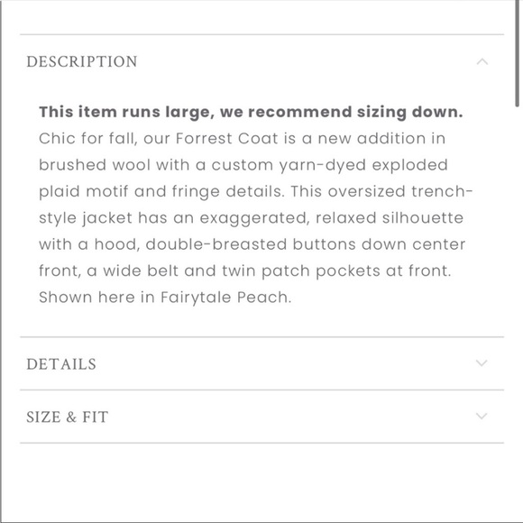 LoveShackFancy Plaid Coat - Picture 6 of 7